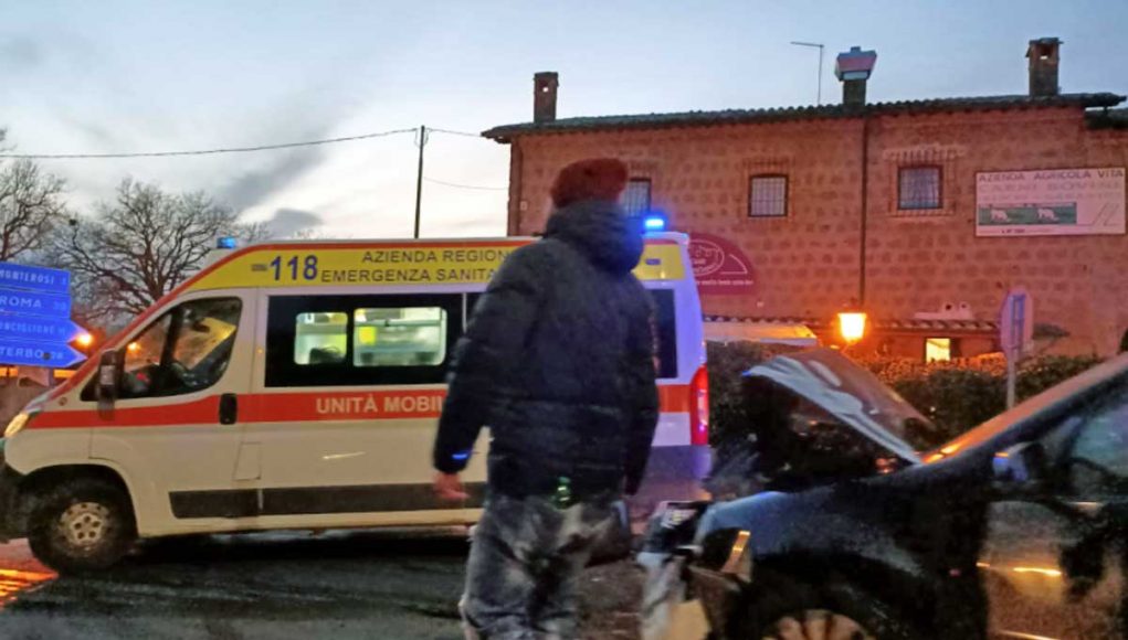 Monterosi – Incidente all’incrocio tra la strada Nepesina e la Cassia Cimina