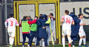 Sport – Calcio – Monterosi – L’esultanza dei biancorossi